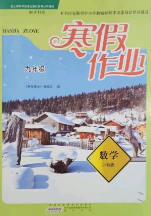 黃山書社2023寒假作業(yè)九年級數(shù)學(xué)滬科版參考答案