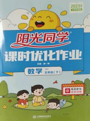 江西教育出版社2023陽光同學課時優(yōu)化作業(yè)五年級數(shù)學下冊蘇教版參考答案