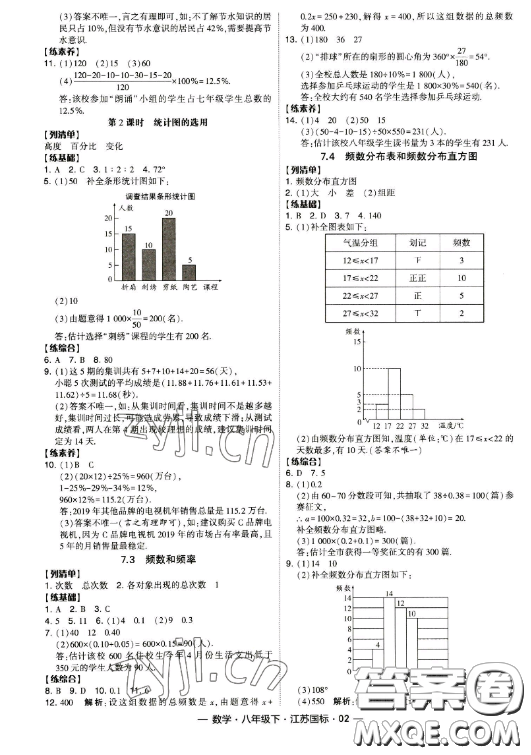 寧夏人民教育出版社2023經(jīng)綸學(xué)典課時(shí)作業(yè)八年級(jí)下冊(cè)數(shù)學(xué)江蘇國(guó)標(biāo)版答案