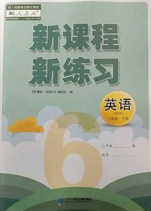 二十一世紀(jì)出版社2023新課程新練習(xí)六年級英語下冊人教PEP版參考答案