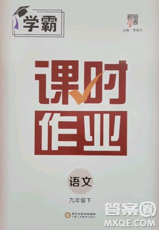 寧夏人民教育出版社2023經(jīng)綸學(xué)典課時(shí)作業(yè)九年級下冊語文人教版答案