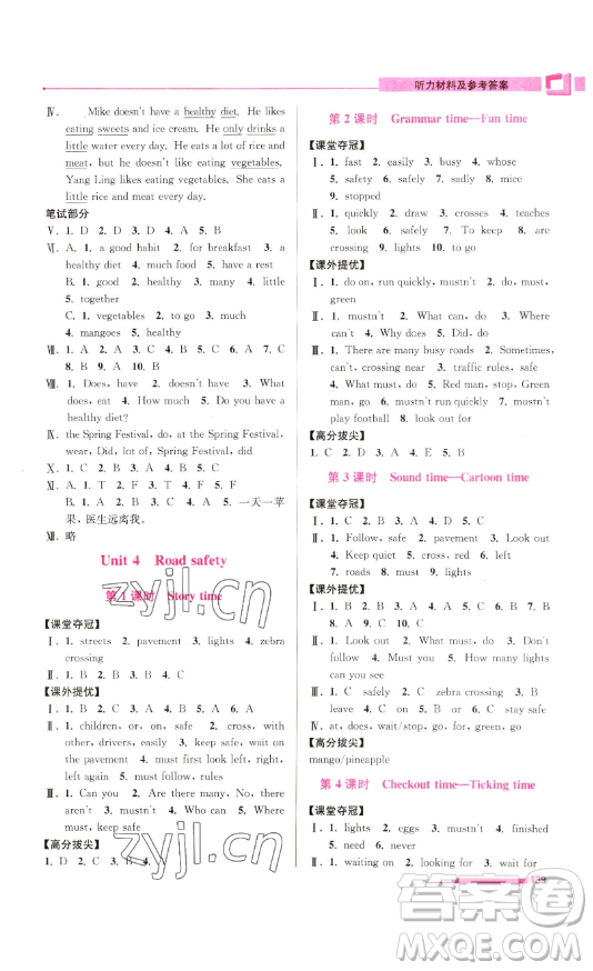 江蘇鳳凰美術(shù)出版社2023高分拔尖提優(yōu)訓(xùn)練六年級(jí)下冊(cè)英語(yǔ)譯林版江蘇專版參考答案