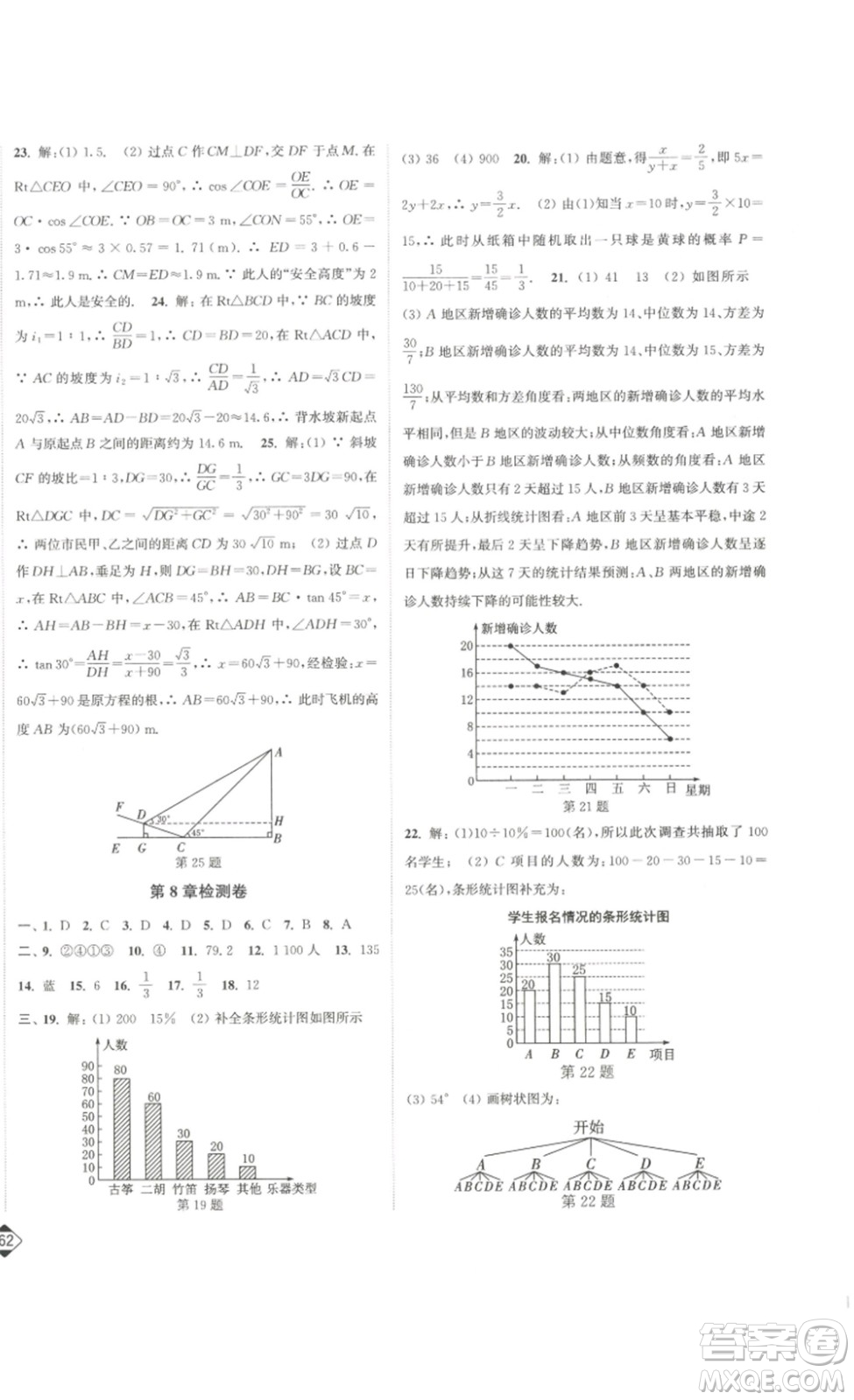 延邊大學(xué)出版社2023輕松一典輕松作業(yè)本九年級(jí)數(shù)學(xué)下冊(cè)江蘇版答案