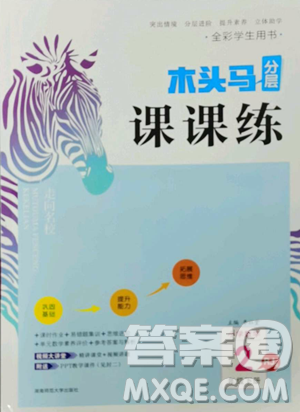 湖南師范大學(xué)出版社2023木頭馬分層課課練二年級數(shù)學(xué)下冊人教版