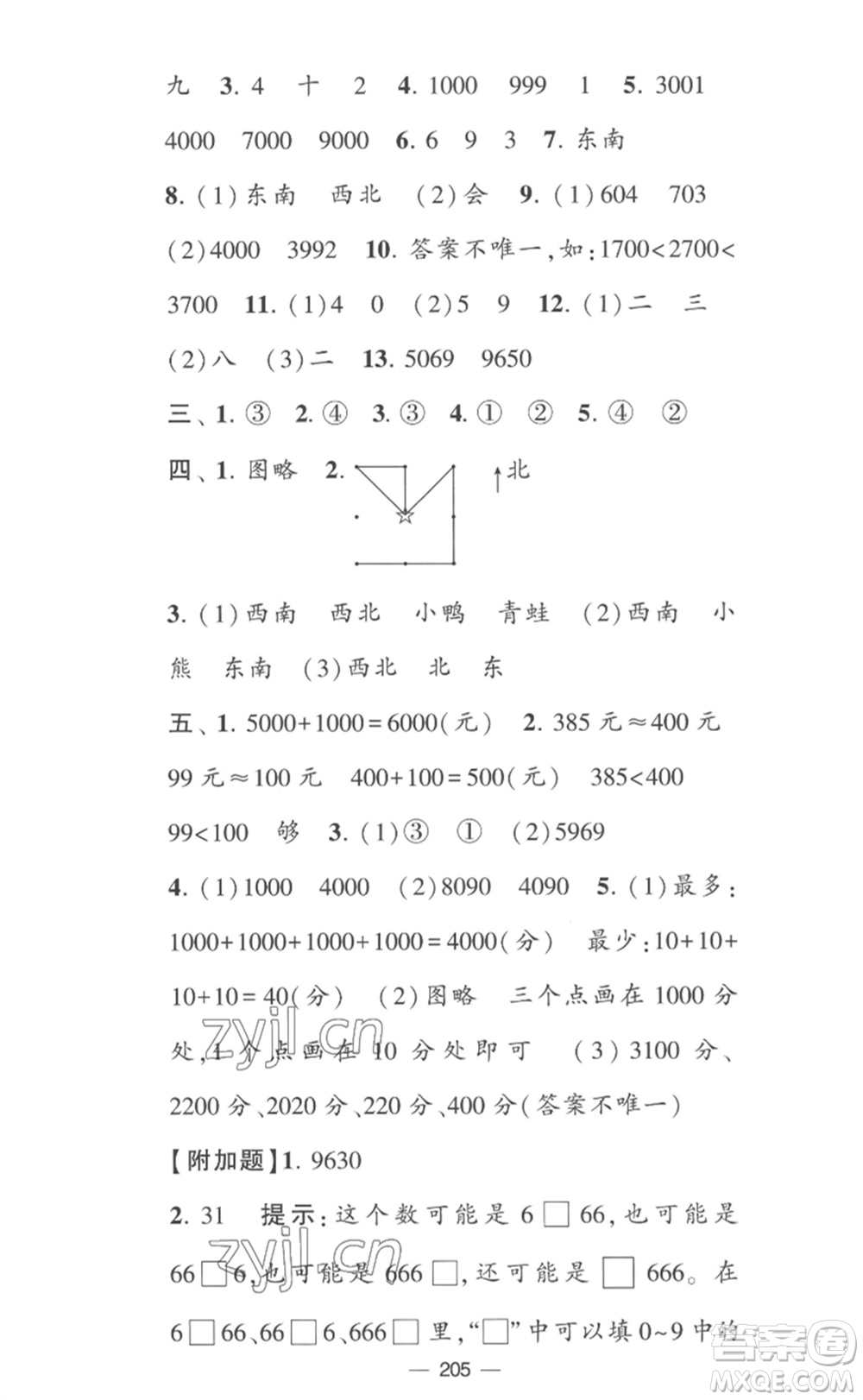 寧夏人民教育出版社2023學霸提優(yōu)大試卷二年級數(shù)學下冊江蘇版參考答案