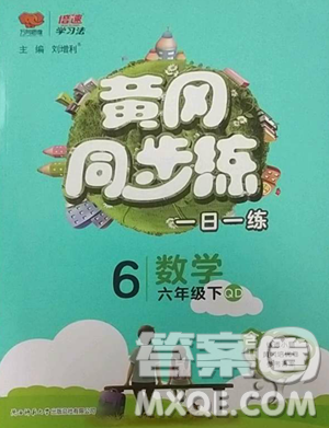 陜西師范大學(xué)出版總社有限公司2023黃岡同步練一日一練六年級(jí)數(shù)學(xué)下冊(cè)青島版參考答案