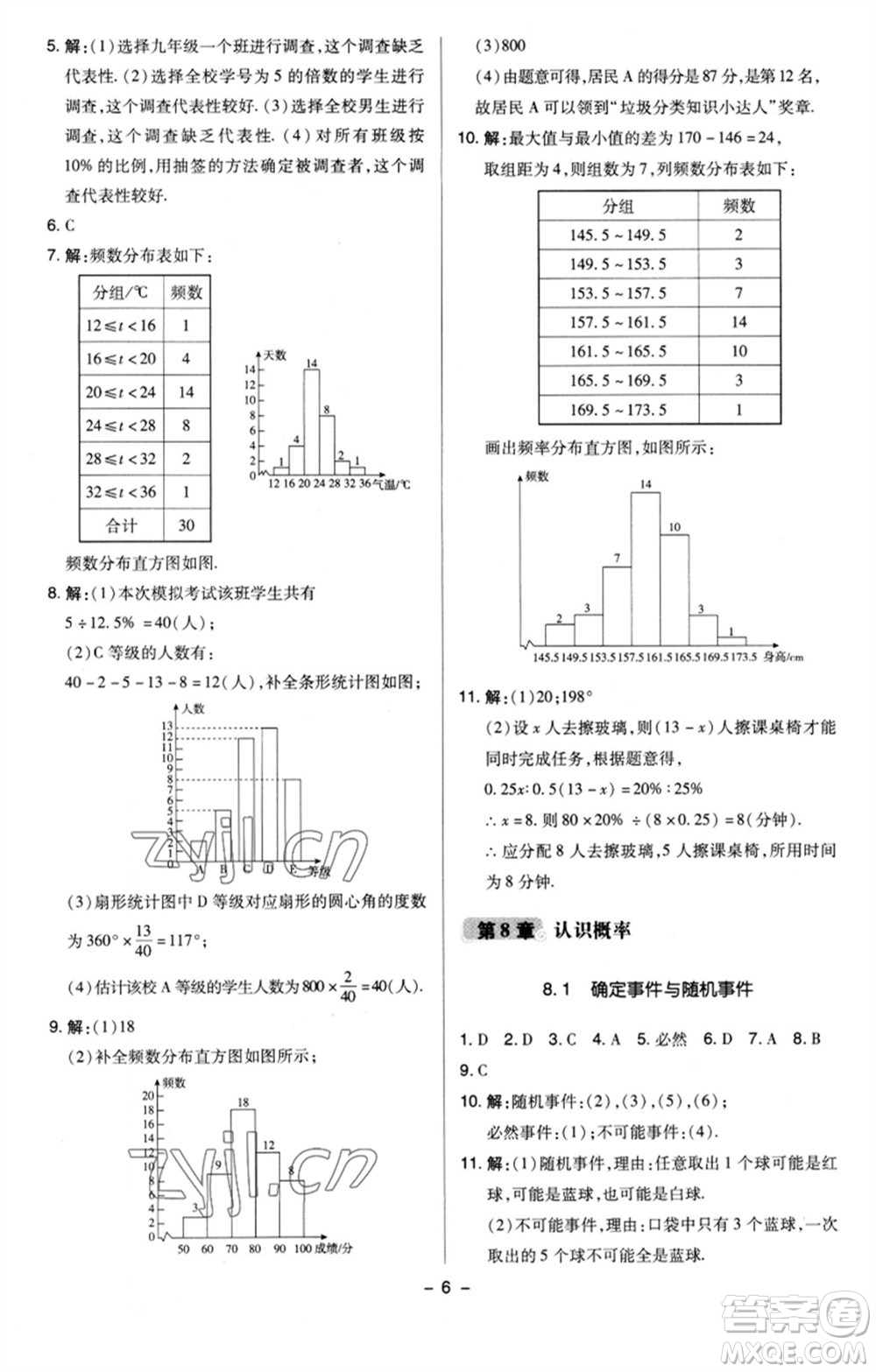 陜西人民教育出版社2023綜合應(yīng)用創(chuàng)新題典中點八年級數(shù)學(xué)下冊蘇科版參考答案