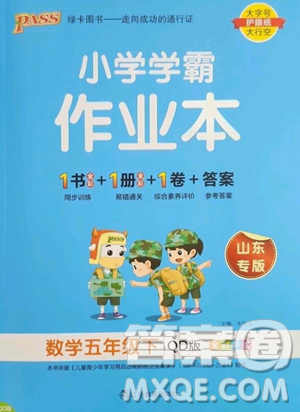 遼寧教育出版社2023小學(xué)學(xué)霸作業(yè)本五年級(jí)下冊(cè)數(shù)學(xué)青島版山東專版參考答案