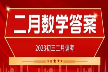 2023年武漢市初三二調(diào)數(shù)學(xué)真題試卷答案