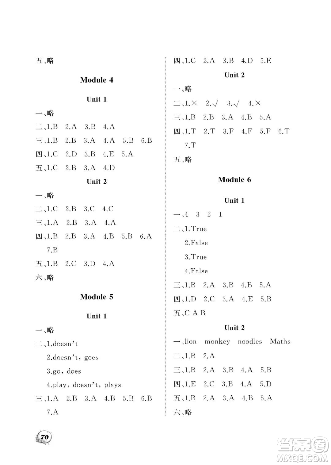 大連理工大學(xué)出版社2023學(xué)案三年級起點三年級英語下冊外研版答案