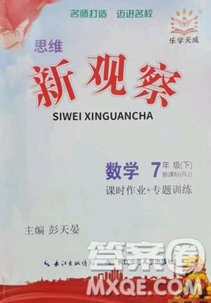 長(zhǎng)江少年兒童出版社2023思維新觀察七年級(jí)下冊(cè)數(shù)學(xué)人教版參考答案