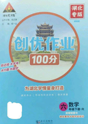 武漢出版社2023狀元成才路創(chuàng)優(yōu)作業(yè)100分六年級數(shù)學(xué)下冊人教版湖北專版參考答案