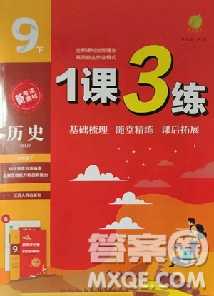 江蘇人民出版社2023春季1課3練單元達(dá)標(biāo)測試九年級下冊歷史人教版參考答案