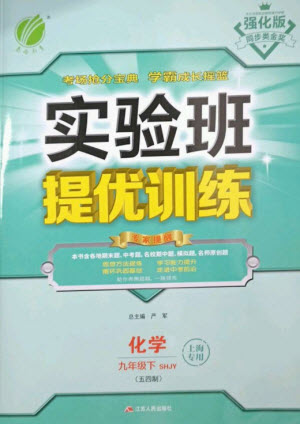 江蘇人民出版社2023實(shí)驗(yàn)班提優(yōu)訓(xùn)練九年級(jí)化學(xué)下冊(cè)滬教版上海專版參考答案