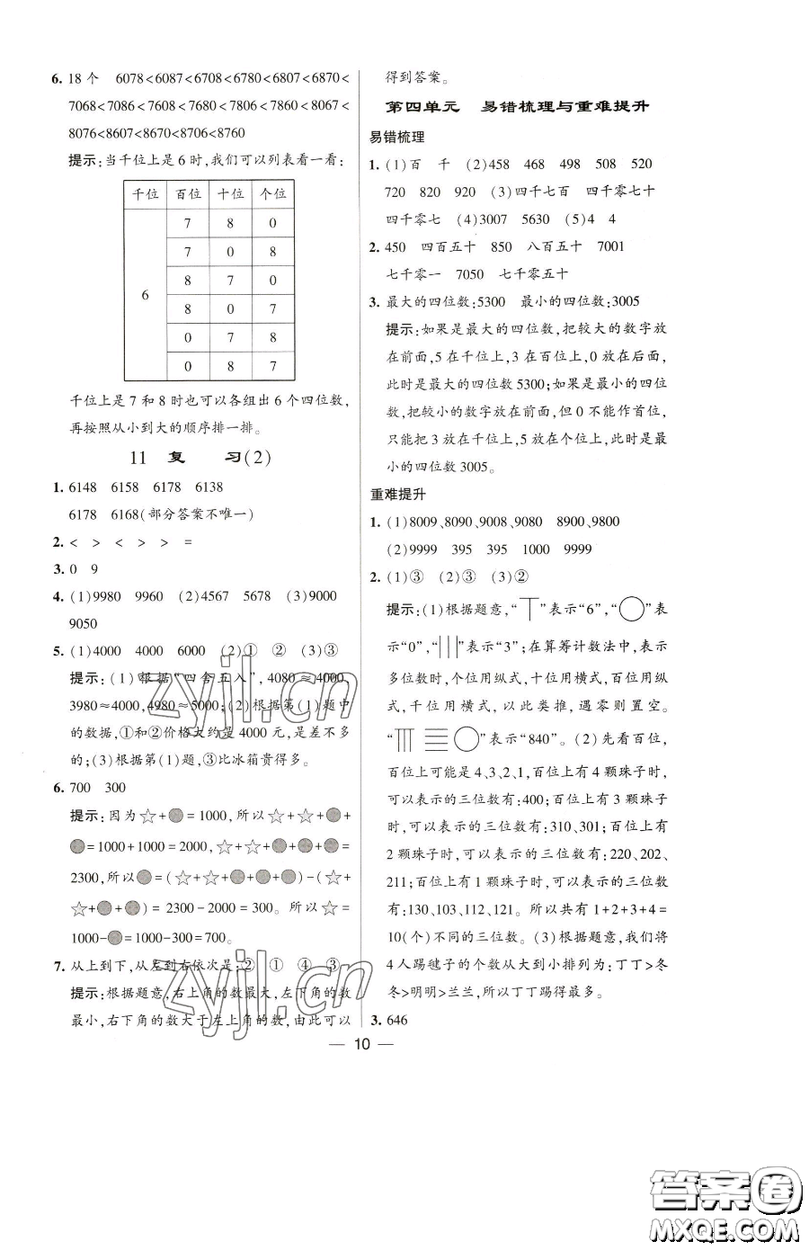 寧夏人民教育出版社2023經(jīng)綸學(xué)典提高班二年級(jí)下冊(cè)數(shù)學(xué)蘇教版江蘇專版參考答案