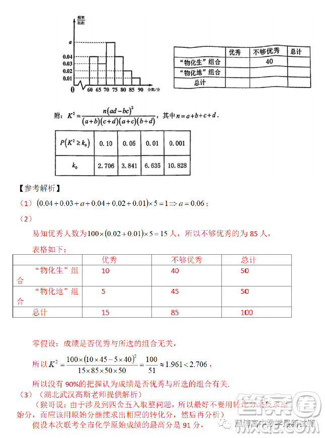 溫州市普通高中2023屆高三第二次適應(yīng)性考試數(shù)學(xué)試卷答案