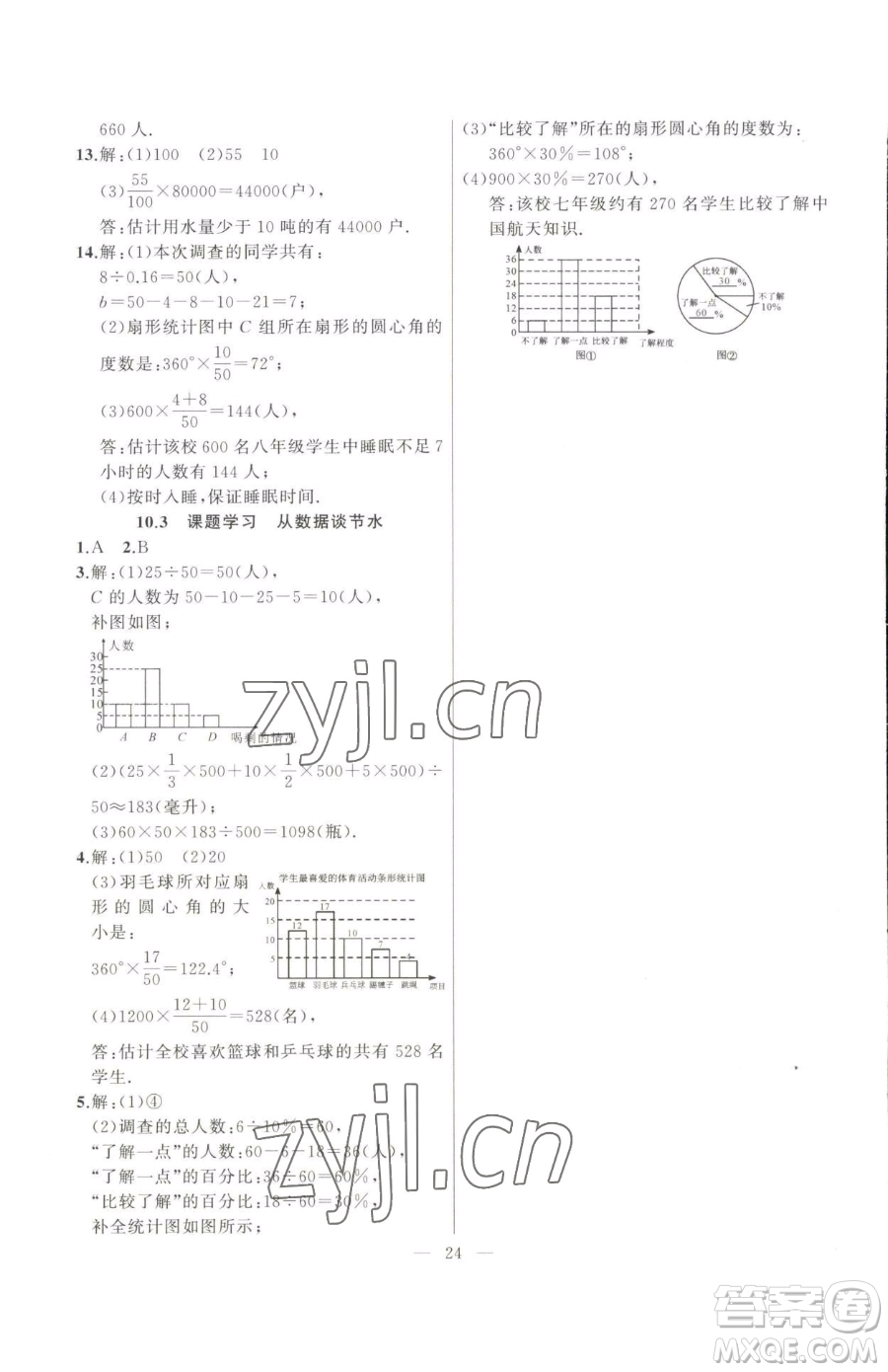 延邊大學(xué)出版社2023高手點(diǎn)題七年級(jí)下冊(cè)數(shù)學(xué)人教版參考答案