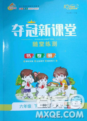 西安出版社2023奪冠新課堂隨堂練測(cè)六年級(jí)下冊(cè)數(shù)學(xué)人教版參考答案