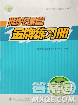 人民教育出版社2023陽光課堂金牌練習(xí)冊四年級下冊數(shù)學(xué)人教版參考答案