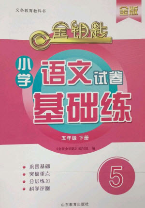 山東教育出版社2023金鑰匙小學(xué)語文試卷基礎(chǔ)練五年級下冊人教版參考答案