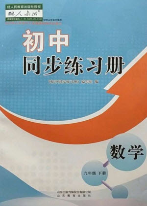 山東教育出版社2023初中同步練習(xí)冊(cè)九年級(jí)數(shù)學(xué)下冊(cè)人教版參考答案