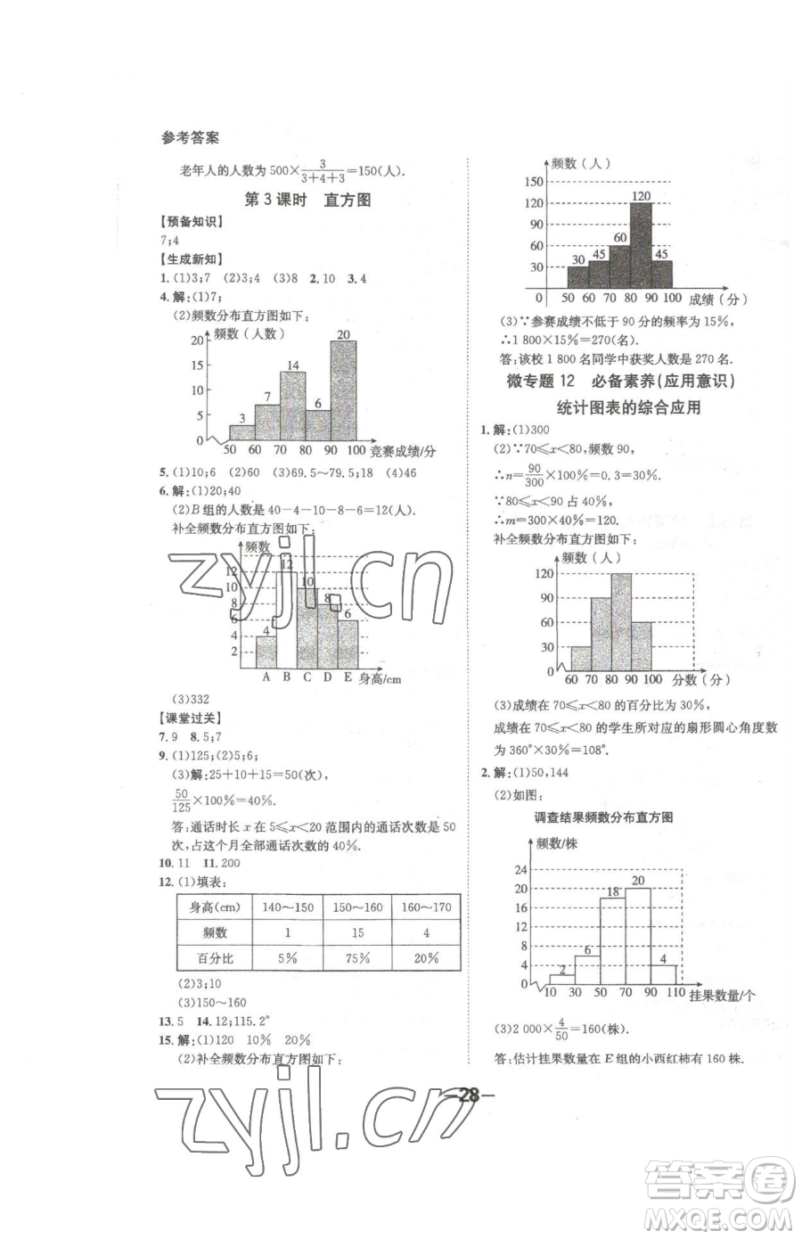 延邊大學(xué)出版社2023全程突破七年級(jí)下冊(cè)數(shù)學(xué)人教版參考答案