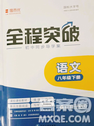 延邊大學(xué)出版社2023全程突破八年級下冊語文人教版參考答案