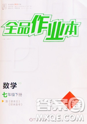 陽光出版社2023全品作業(yè)本七年級(jí)下冊(cè)數(shù)學(xué)華師版參考答案