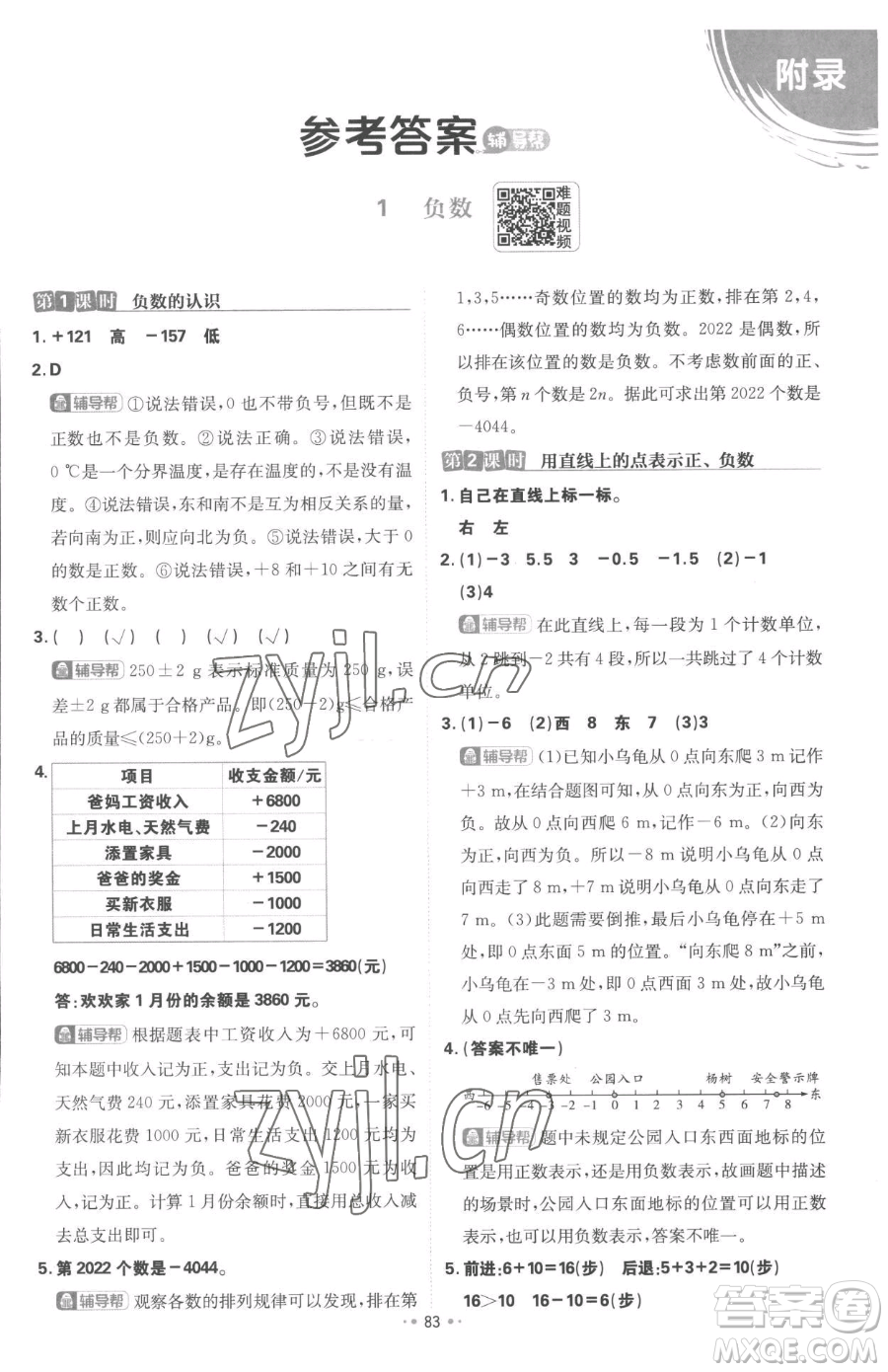 首都師范大學(xué)出版社2023小學(xué)必刷題六年級下冊數(shù)學(xué)人教版參考答案