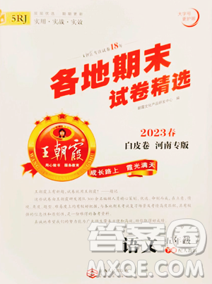 江西人民出版社2023王朝霞各地期末試卷精選五年級下冊語文人教版河南專版參考答案