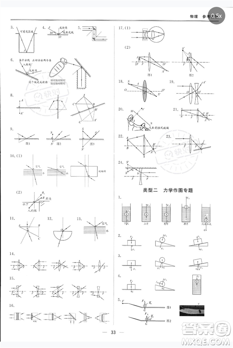 世界圖書(shū)出版公司2023新課標(biāo)中考寶典九年級(jí)物理通用版深圳專版參考答案