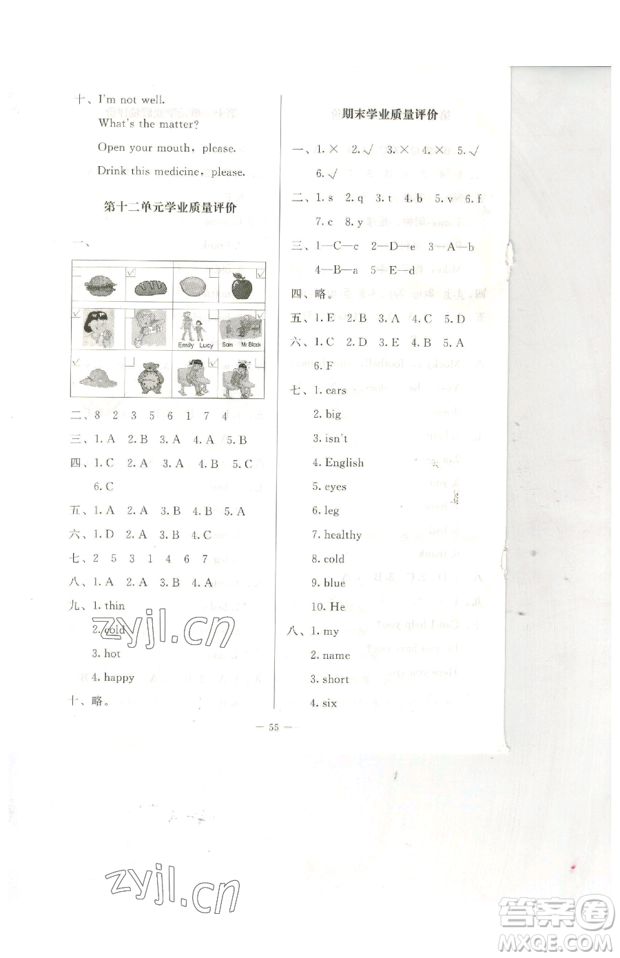 北京師范大學(xué)出版社2023課堂精練四年級(jí)下冊(cè)英語北師大版三起參考答案