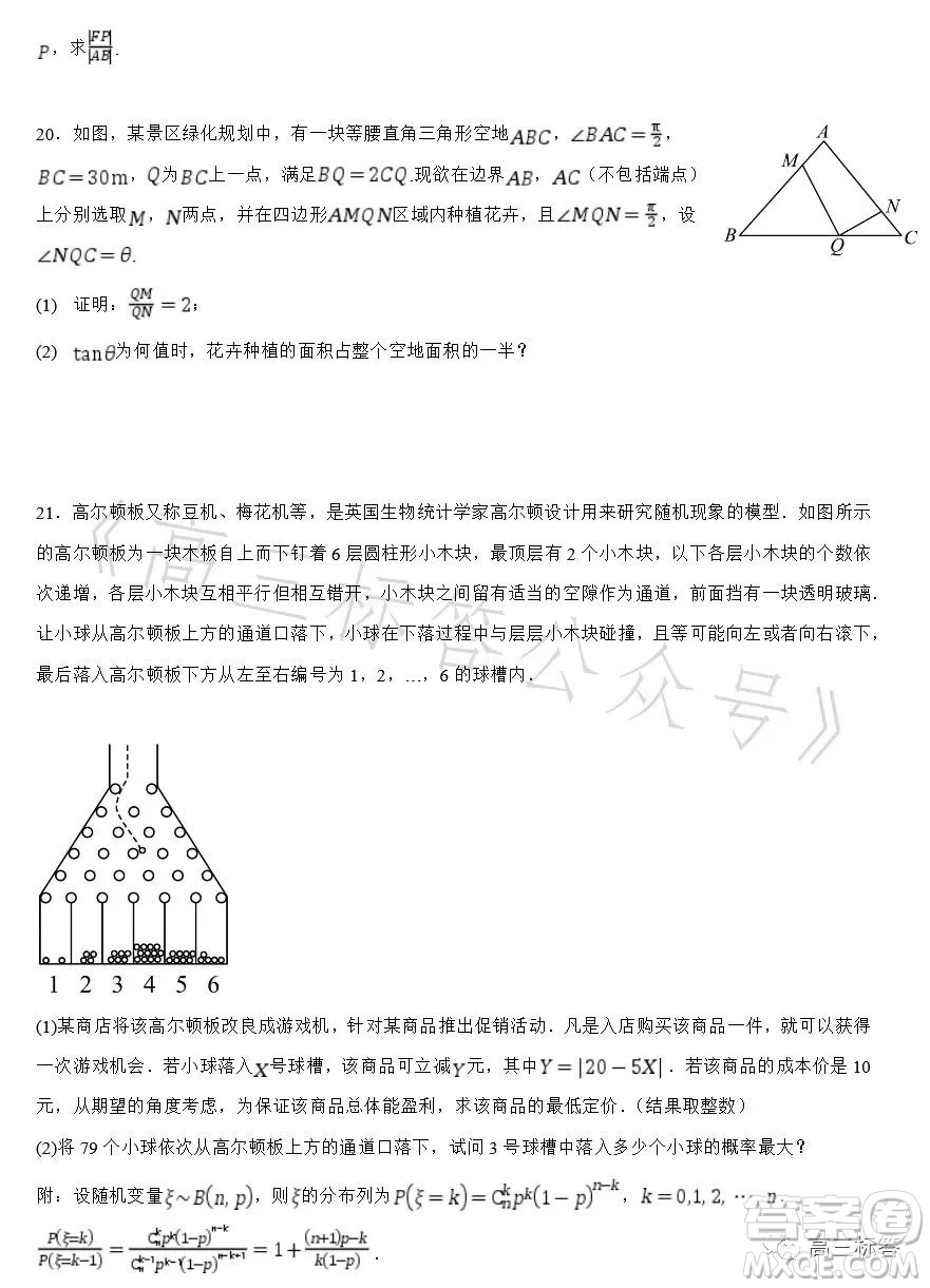 深圳外國語學校2024屆高三第一次月考數(shù)學試題答案