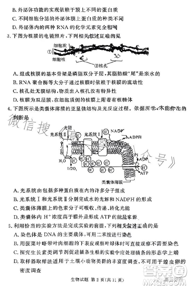 湘豫名校聯(lián)考2023年8月高三秋季入學(xué)摸底考試化學(xué)試卷答案