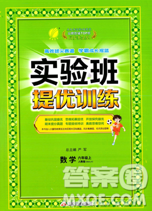 江蘇人民出版社2023實驗班提優(yōu)訓練六年級上冊數(shù)學人教版答案