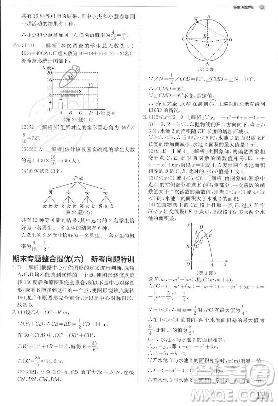 江蘇人民出版社2023實(shí)驗(yàn)班提優(yōu)訓(xùn)練九年級(jí)上冊(cè)數(shù)學(xué)人教版答案