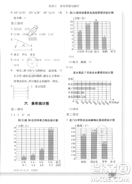 龍門書局2023年秋季黃岡小狀元作業(yè)本四年級上冊數(shù)學西師版答案