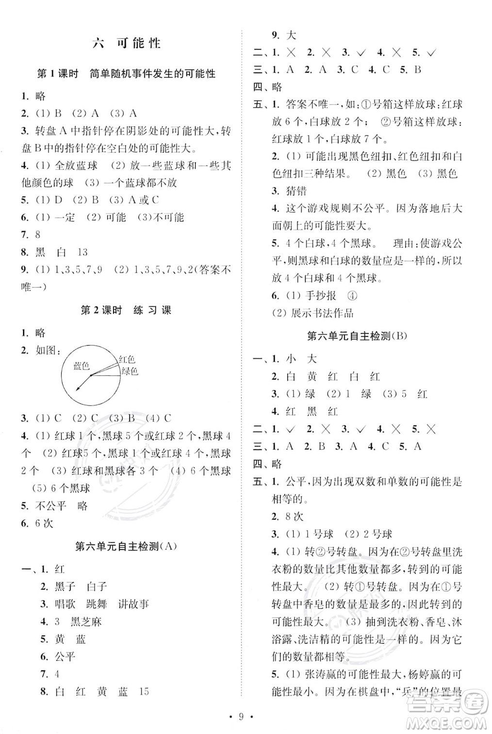 江蘇鳳凰美術(shù)出版社2023年秋季創(chuàng)新課時(shí)作業(yè)本四年級(jí)上冊(cè)數(shù)學(xué)江蘇版答案