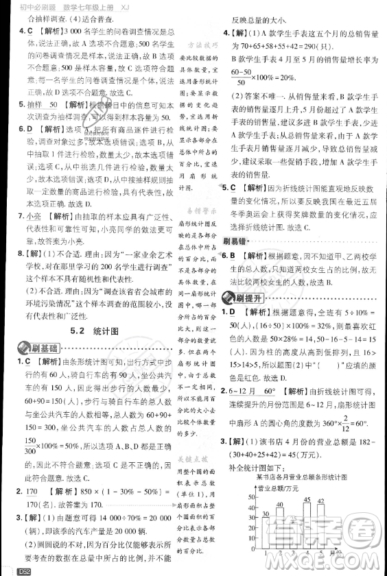 開明出版社2024屆初中必刷題七年級上冊數(shù)學(xué)湘教版答案