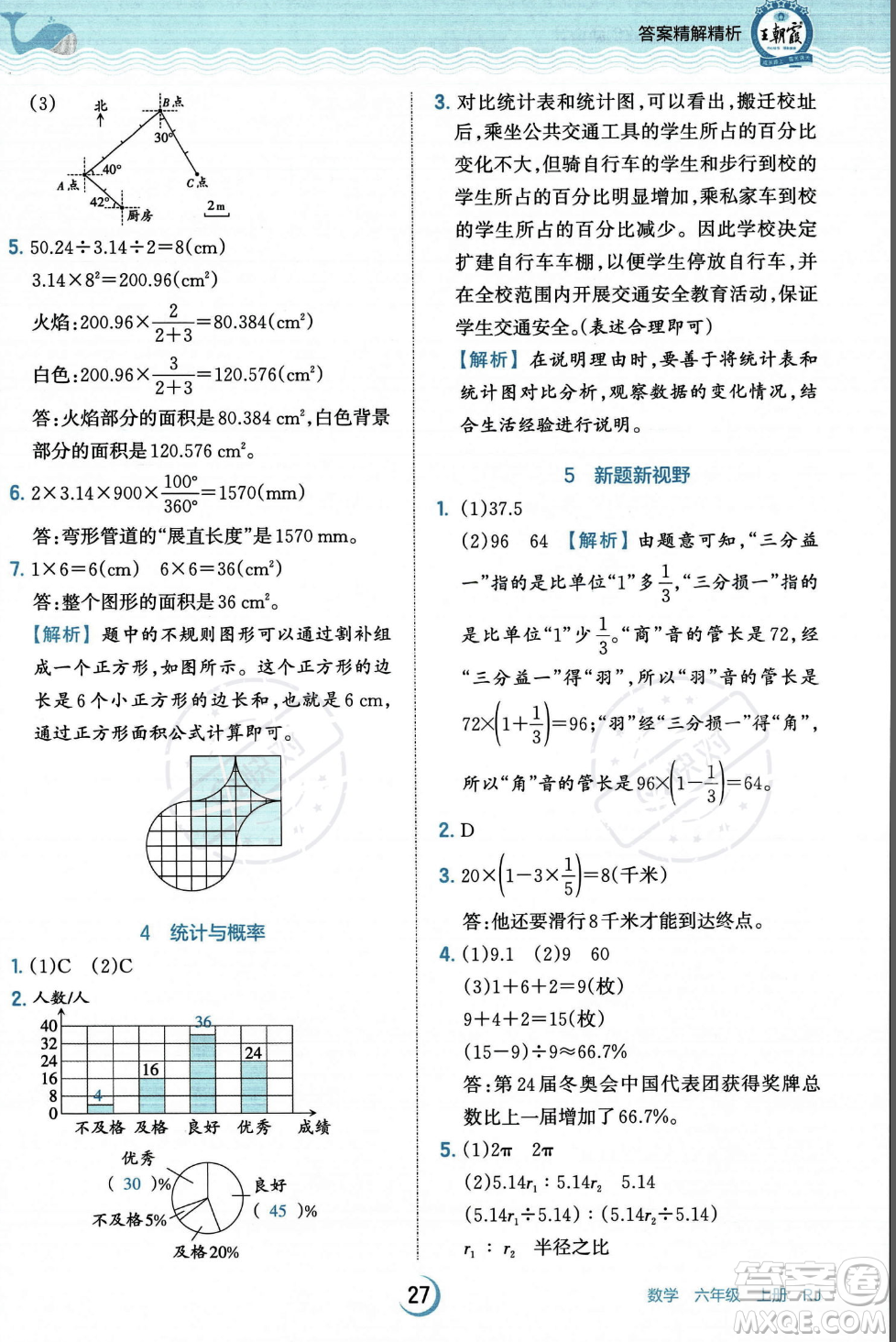 江西人民出版社2023年秋王朝霞德才兼?zhèn)渥鳂I(yè)創(chuàng)新設(shè)計(jì)六年級上冊數(shù)學(xué)人教版答案