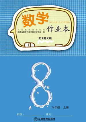 江西教育出版社2023年秋數(shù)學(xué)作業(yè)本八年級上冊北師大版參考答案