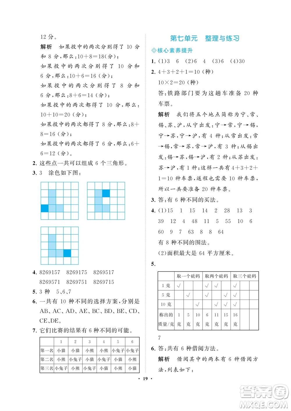 海南出版社2023年秋新課程學習指導五年級數(shù)學上冊蘇教版參考答案