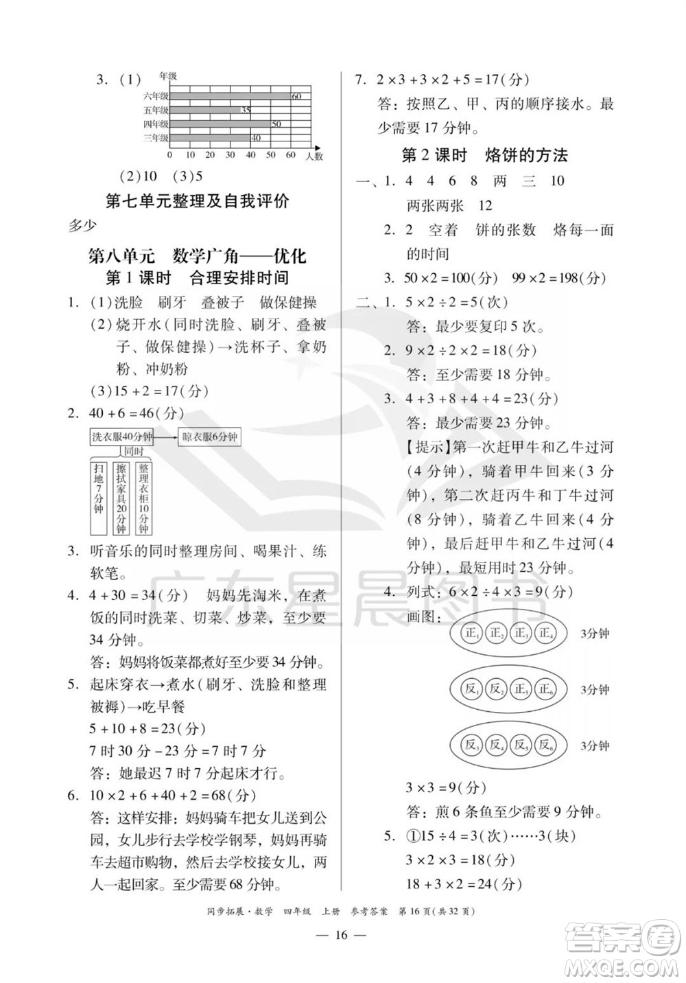 華南理工大學(xué)出版社2023年秋同步拓展四年級(jí)數(shù)學(xué)上冊(cè)人教版參考答案