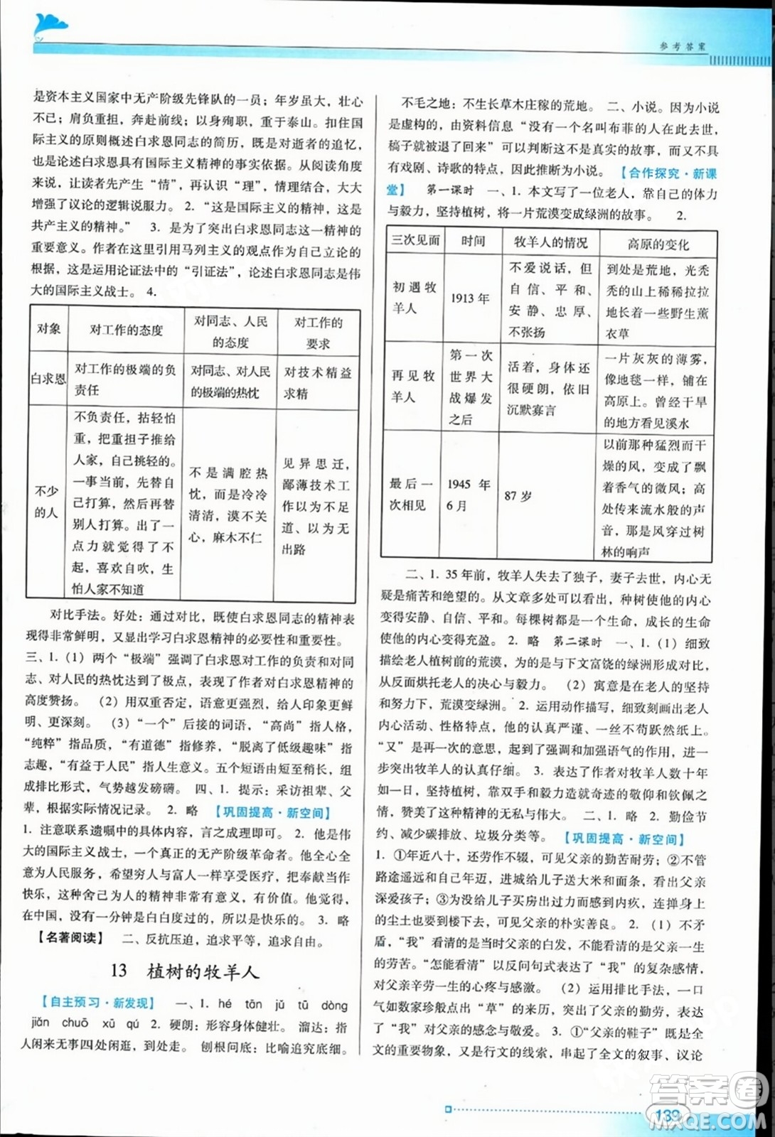 廣東教育出版社2023年秋南方新課堂金牌學(xué)案七年級(jí)語(yǔ)文上冊(cè)人教版答案