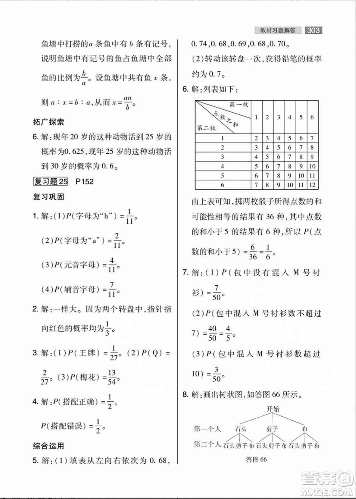 人民教育出版社2023年秋課本教材九年級數(shù)學(xué)上冊人教版答案