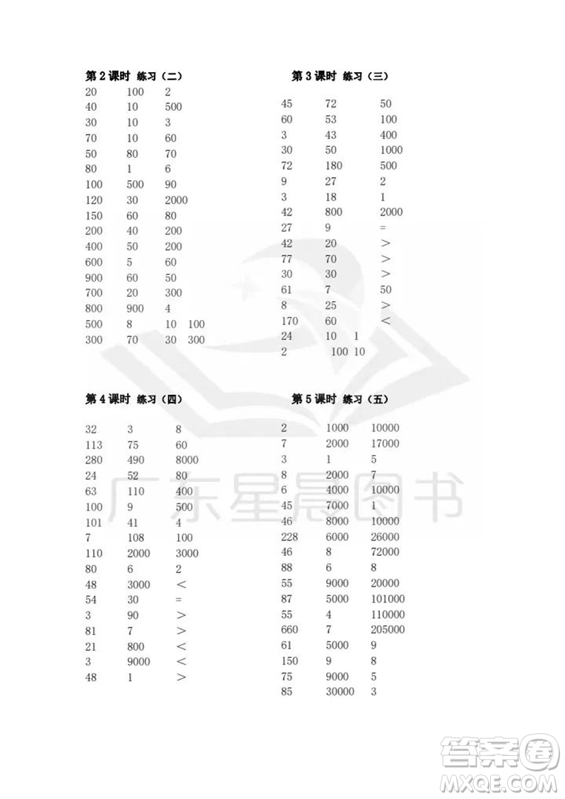 吉林出版集團(tuán)股份有限公司2023年秋小學(xué)數(shù)學(xué)口算速算心算三年級上冊人教版參考答案