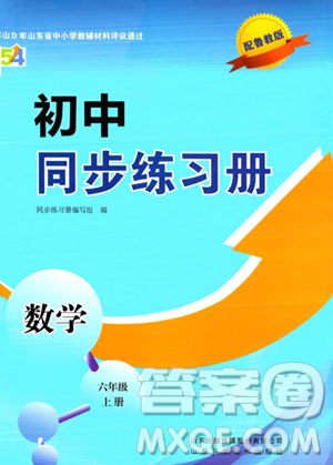 山東科學(xué)技術(shù)出版社2023年秋初中同步練習(xí)冊(cè)六年級(jí)數(shù)學(xué)上冊(cè)魯教版答案