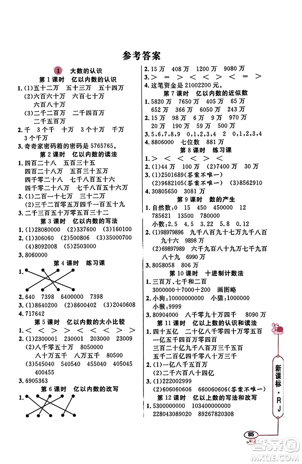 山東畫報(bào)出版社2023年秋應(yīng)用題天天練四年級(jí)數(shù)學(xué)上冊(cè)人教版答案