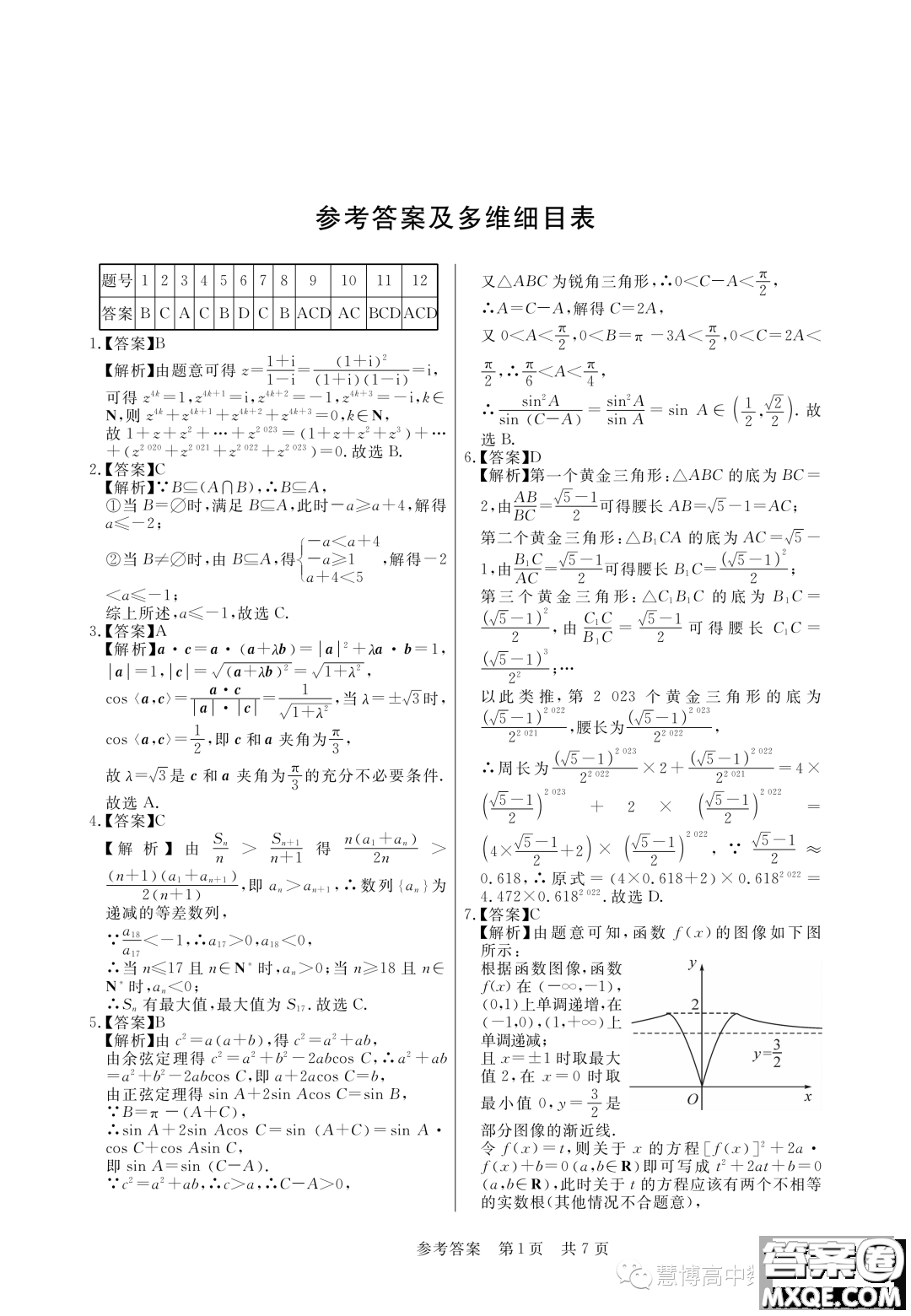 安徽皖東智校協(xié)作聯(lián)盟2024屆高三上學期10月聯(lián)考數(shù)學試題答案