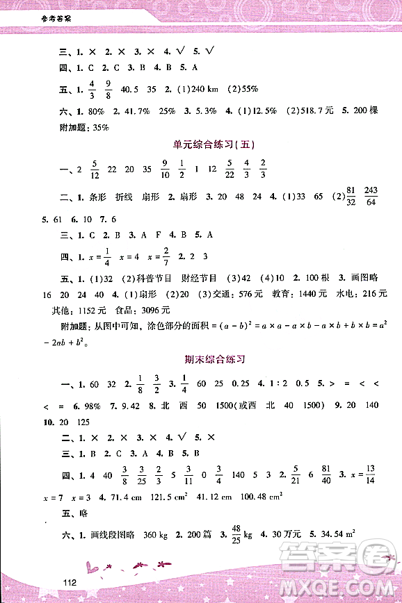 廣西師范大學(xué)出版社2023年秋新課程學(xué)習(xí)輔導(dǎo)六年級(jí)數(shù)學(xué)上冊(cè)人教版答案